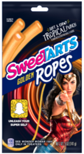 Sweets & Candy Sweetarts Golden Ropes Tropical Punch  NPM 141g 12